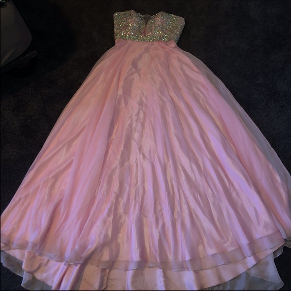 pink prom skirt